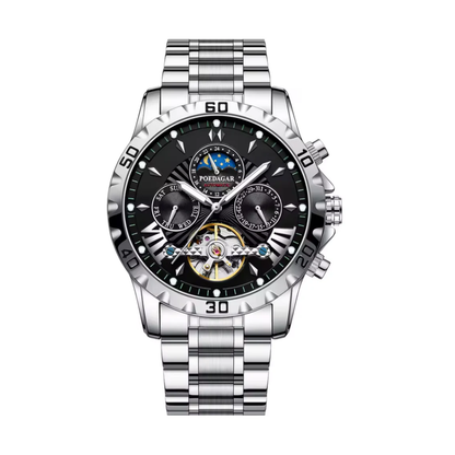 Titan Chrono X - Poedagar Luxury Men's Chronograph Watch Gold & Silver