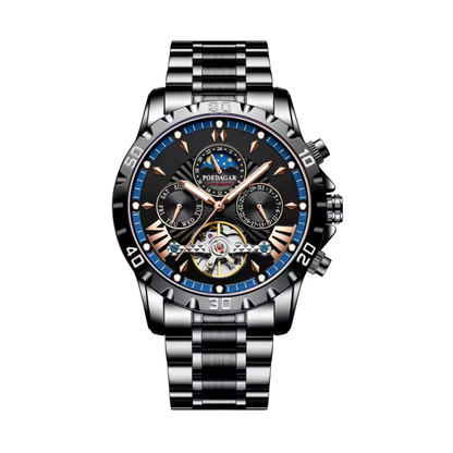 Titan Chrono X - Poedagar Luxury Men's Chronograph Watch Gold & Silver