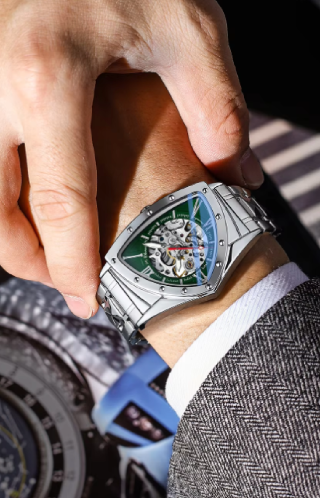 IronVortex - Skeleton Military Automatic Watch