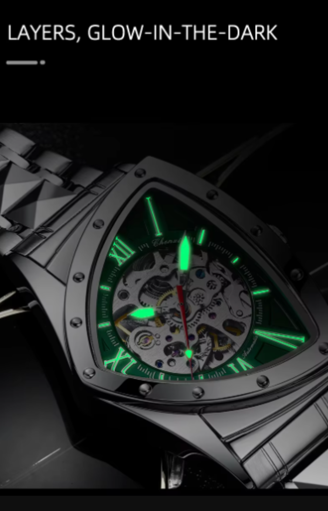 IronVortex - Skeleton Military Automatic Watch