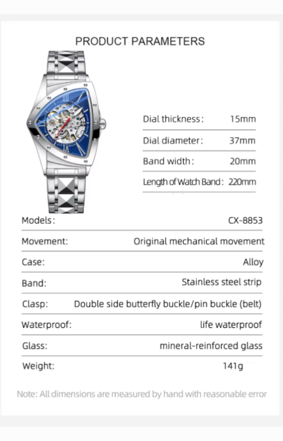 IronVortex - Skeleton Military Automatic Watch