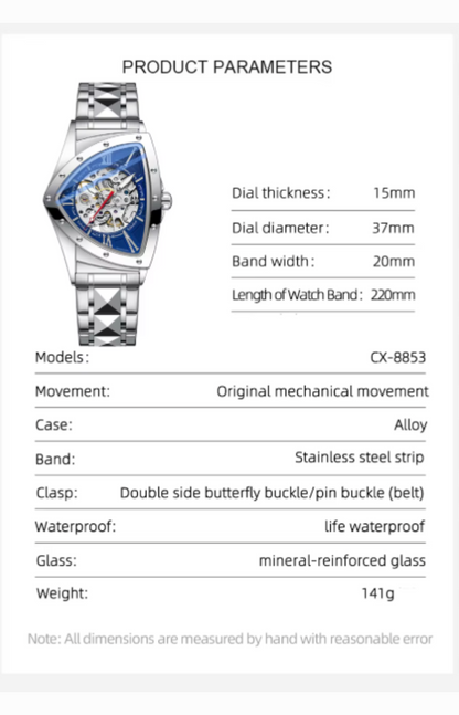 IronVortex - Skeleton Military Automatic Watch