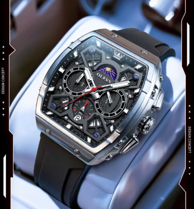 MoonMaster - Chronograph & Moonphase Men’s Quartz Watch