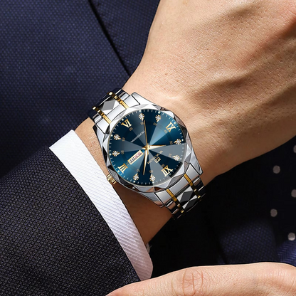 AstraChron - Double Calendar Quartz Movement 41mm Watch