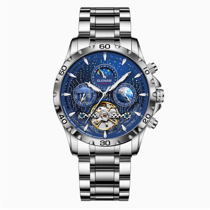 Star Sea Tourbillon – Men's Automatic Skeleton Watch | Luminous, Multi-Function, Waterproof
