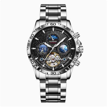 Star Sea Tourbillon – Men's Automatic Skeleton Watch | Luminous, Multi-Function, Waterproof