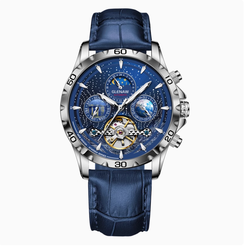 Star Sea Tourbillon – Men's Automatic Skeleton Watch | Luminous, Multi-Function, Waterproof