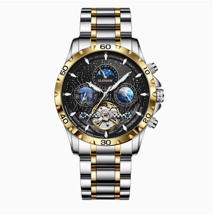 Star Sea Tourbillon – Men's Automatic Skeleton Watch | Luminous, Multi-Function, Waterproof