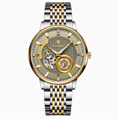 Imperium Classic - Men's Luxury Watch with Stainless Steel & Leather Build, Date Display & Chronograph Features