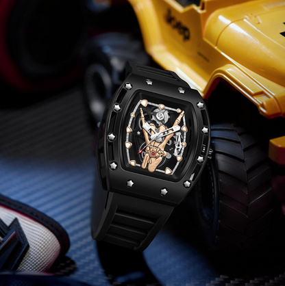 Dominus - Skeleton Dial, Automatic Edgy Watch