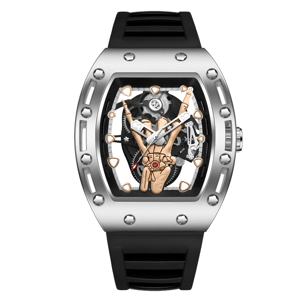 Dominus - Skeleton Dial, Automatic Edgy Watch