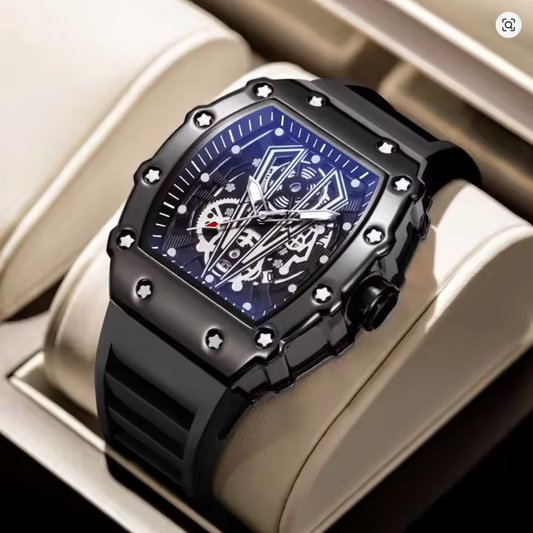 Hexframe - Skeleton Dial, Automatic Edgy Watch