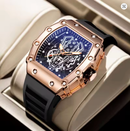 Hexframe - Skeleton Dial, Automatic Edgy Watch