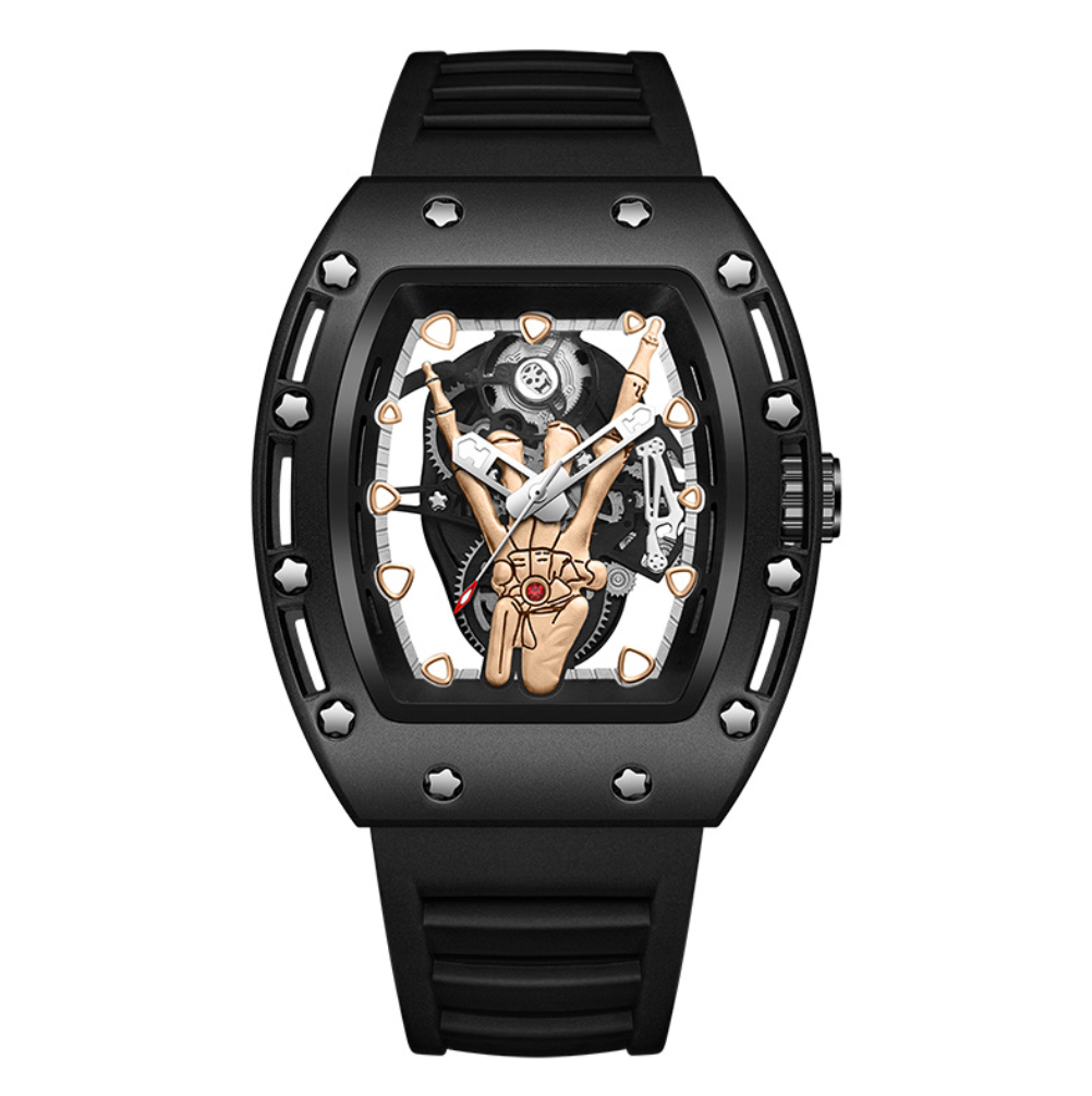 Dominus - Skeleton Dial, Automatic Edgy Watch