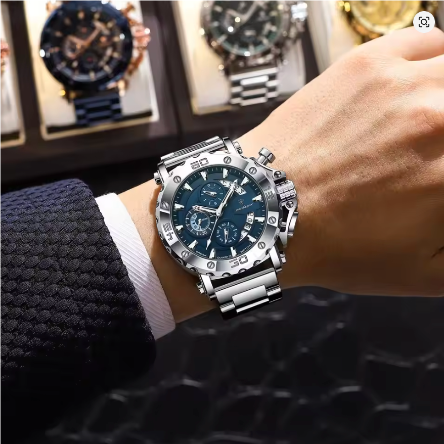 Strikewatch - Poedagar's Luminous Chronograph Edition - Stainless Steel Automatic Watch