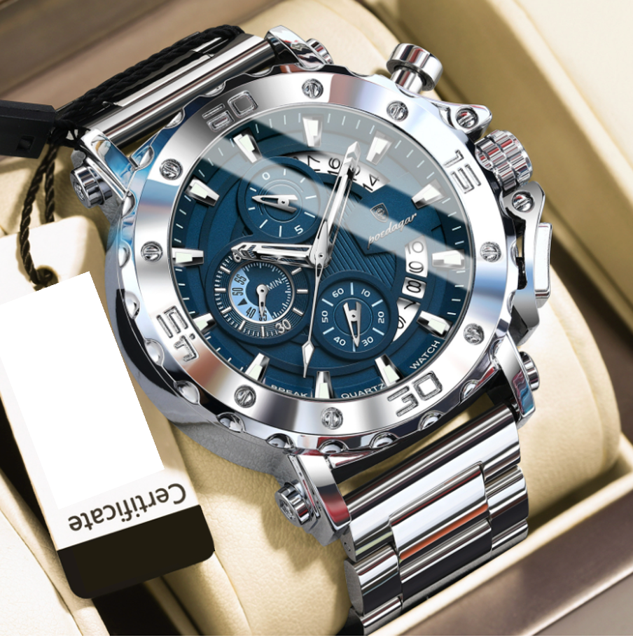 Strikewatch - Poedagar's Luminous Chronograph Edition - Stainless Steel Automatic Watch