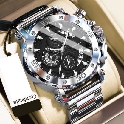 Strikewatch - Poedagar's Luminous Chronograph Edition - Stainless Steel Automatic Watch