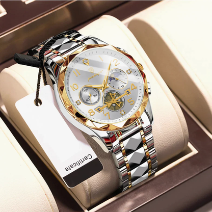 AstroVanta - Poedagar Luxury Men's Automatic Watch Gold & Silver