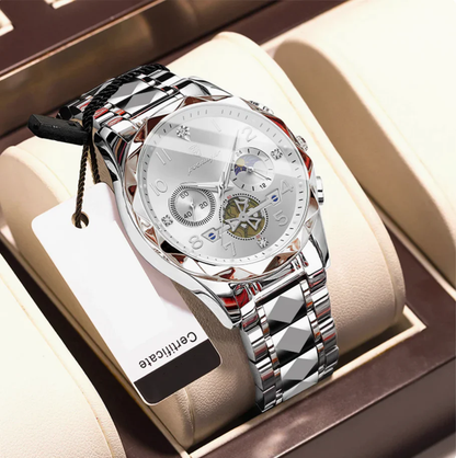 AstroVanta - Poedagar Luxury Men's Automatic Watch Gold & Silver