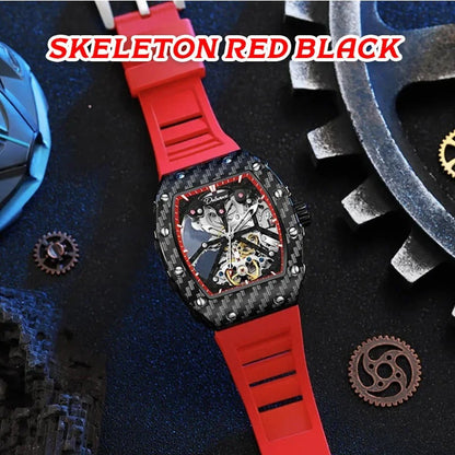 The Warrior 4.0 - Unisex Mechanical Watch - Skeleton Dial, Automatic Edgy Watch