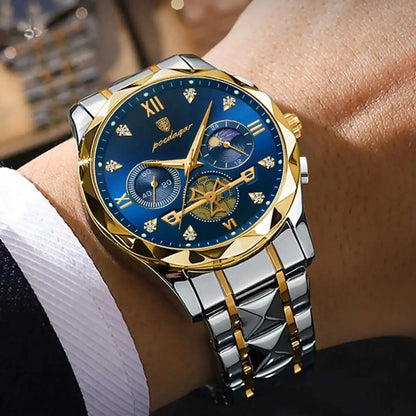 AstroVanta - Poedagar Luxury Men's Automatic Watch Gold & Silver