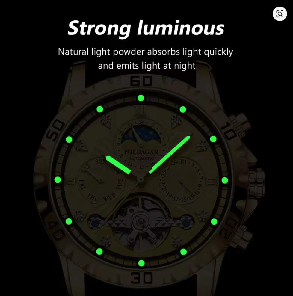 Titan Chrono X - Poedagar Luxury Men's Chronograph Watch Gold & Silver