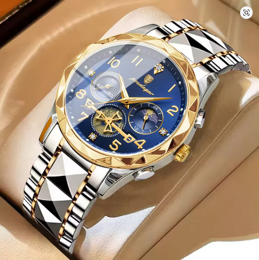 AstroVanta - Poedagar Luxury Men's Automatic Watch Gold & Silver