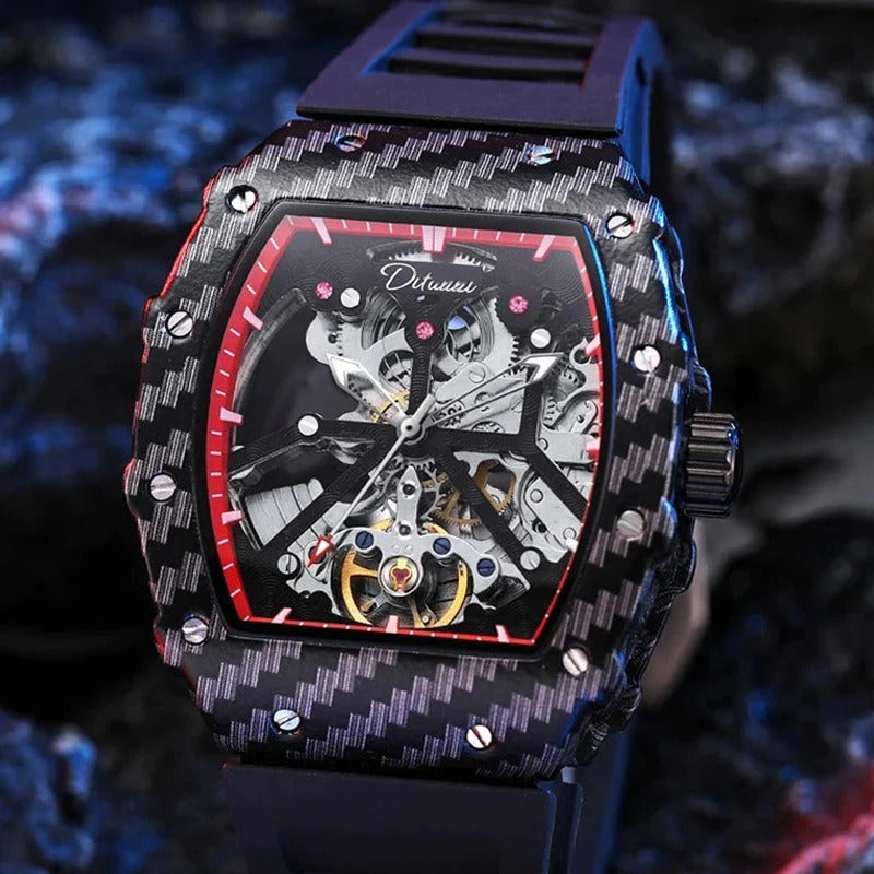 The Warrior 4.0 - Unisex Mechanical Watch - Skeleton Dial, Automatic Edgy Watch