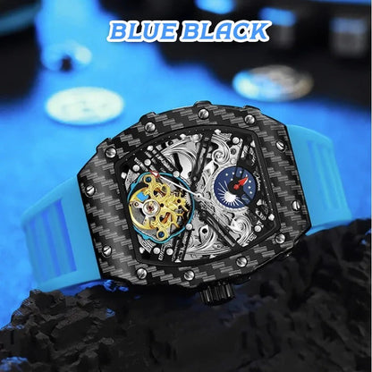 The Warrior 4.0 - Unisex Mechanical Watch - Skeleton Dial, Automatic Edgy Watch